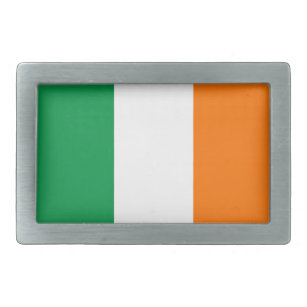 Boucle de ceinture avec drapeau d'Irlande