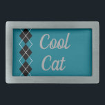 Boucle de ceinture de chat cool<br><div class="desc">Le design est d'art original.</div>