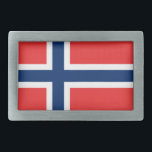 Boucle de ceinture de drapeau norvégien<br><div class="desc">Boucle de ceinture de drapeau norvégien</div>