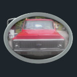 Boucle De Ceinture Ovale 1972 Chevy C10 Belt Buckle<br><div class="desc">Rouge 1972 Chevy C10 Belt Buckle vue avant.</div>