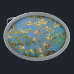 Boucle De Ceinture Ovale Arbre aux amandes en fleurs par Vincent van Gogh<br><div class="desc">Floraison d'amandiers par Vincent van Gogh est un post impressionnisme d'art vintage à fleurs mortes représentant des fleurs fleuries sur les branches d'un amandier dans un jardin. Le ciel bleu est dans l'arrière - plan. À propos de l'artiste : Vincent Willem van Gogh (1853-1890) fut l'un des peintres Post impressionnistes...</div>