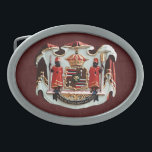Boucle De Ceinture Ovale Armoiries du Hawaï<br><div class="desc">#Hawaii #CoatOfArms #BeltBuckle montre la devise de l'Etat : "Ua Mau ke Ea o ka 'Áina i ka Pono", traduit en anglais comme "La vie du pays se perpétue dans la justice." La devise a été adoptée par le Royaume d'Hawaï'i en 1843. Plus d'objets avec cette conception : 👇 www.zazzle.com/aura2000/hawaiian...</div>
