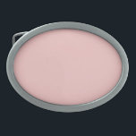 Boucle De Ceinture Ovale Bébé rose (couleur solide)<br><div class="desc">Bébé rose (couleur solide)</div>