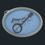 Boucle De Ceinture Ovale Bluegrass Belt Buckle avec Banjo et échelle de mus<br><div class="desc">Bluegrass Belt Buckle avec Banjo et l'échelle musicale peut être customisé avec le nom du groupe ou le changement de couleur arrière - plan.</div>
