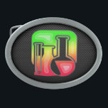 Boucle De Ceinture Ovale Chimie lisse<br><div class="desc">Vous aimerez ce design élégant de laboratoire de chimie chimique de fibre de carbone noir. Idéal pour les cadeaux ! Disponible sur les tee - shirts, les boîtiers de smartphones, les mousepads, les porte - clés, les affiches, les cartes, les couvertures électroniques, les manches d'ordinateur portable / carnet, les casquettes,...</div>