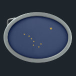 Boucle De Ceinture Ovale Conception du drapeau de l'État de l'Alaska<br><div class="desc">Voici un Alaska State Flag Design présenté sur une variété de produits populaires. Une excellente idée cadeau pour toutes les occasions et tous les visiteurs pour une visite. Utilisez le lien "Demandez à ce concepteur" pour nous contacter avec vos demandes de design spécial ou pour obtenir de l'aide pour répondre...</div>