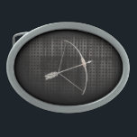 Boucle De Ceinture Ovale Cool Archery<br><div class="desc">Cool grunge métal industriel look arc-arc flèche de chasse conception. Idéal pour les cadeaux ! Disponible sur les tee - shirts, les boîtiers de smartphones, les mousepads, les porte - clés, les affiches, les cartes, les couvertures électroniques, les manches d'ordinateur portable / carnet, les casquettes, les tasses, et plus encore!...</div>