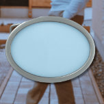 Boucle De Ceinture Ovale Couleur solide bleu glace | Classique | Élégant<br><div class="desc">Couleur solide bleu glace | Classique | Élégant | tendance | Style | Cadeau</div>