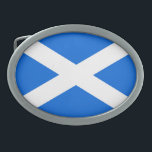 Boucle De Ceinture Ovale Drapeau écossais bbcn<br><div class="desc">Scottish Flag Belt Buckle Design © Trinkets and Things 2017 - AHP Design. Tous droits réservés. 030417</div>