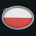 Boucle De Ceinture Ovale Drapeau polonais<br><div class="desc">Un cadeau idéal pour tous ceux qui sont patriotes de leur pays !</div>