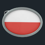 Boucle De Ceinture Ovale Drapeau polonais<br><div class="desc">Un cadeau idéal pour tous ceux qui sont patriotes de leur pays !</div>