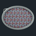Boucle De Ceinture Ovale Frida Kahlo Retro Pink Denim<br><div class="desc">Retro Collage multimédia mixte avec Frida Kahlo,  imprimé floral,  et denim bleu. Un joli cadeau rétro pour les amateurs d'art rétro,  les hippies et les enfants de fleurs. Cadeau adorable pour les fans de Frida Kahlo,  amateurs d'art,  adeptes de son travail.</div>
