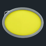 Boucle De Ceinture Ovale jaune brillant<br><div class="desc">Jaune clair (couleur solide)</div>
