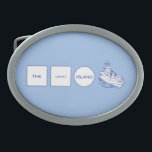 Boucle De Ceinture Ovale Logo<br><div class="desc">Technologies isolées d'île de ©.</div>