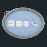 Boucle De Ceinture Ovale Logo<br><div class="desc">Technologies isolées d'île de ©.</div>