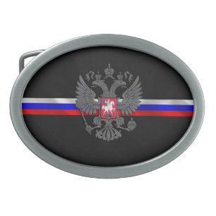 Boucle De Ceinture Ovale Manteau des bras russe
