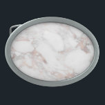 Boucle De Ceinture Ovale Modèle blanc marbre or Rose sur mesure<br><div class="desc">Boucle de ceinture Modèle en marbre doré Rose sur mesure.</div>