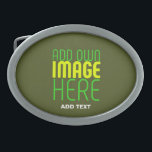 BOUCLE DE CEINTURE OVALE MODERNE ÉDITABLE ARMÉE VERT IMAGE MODÈLE TEXTE<br><div class="desc">IL S'AGIT D'UNE CONCEPTION ADAPTÉE AUX CLIENTS.VOUS POUVEZ CHANGER,  REdimensionner OU AJOUTER LOGO,  PHOTO,  TEXTE ET COULEURS COMME VOUS VOULEZ.MERCI.</div>