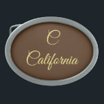 Boucle De Ceinture Ovale Monogramme de Californie<br><div class="desc">Wallet conçu par California Dream Monogram</div>