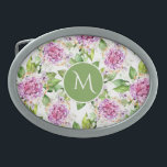 Boucle De Ceinture Ovale Monogramme Joli violet vert Aquarelle Florale<br><div class="desc">Monogramme Joli violet vert aquarelle Floral Belt Buckle dispose d'un joli modèle moderne violet et vert aquarelle motif floral avec votre monogramme personnalisé au centre. Personnalisez en modifiant le texte dans la zone de texte fournie. Conçu par ©Evco Studio www.zazzle.com/store/evcostudio</div>