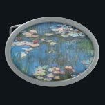 Boucle De Ceinture Ovale Nénuphars de Claude Monet, Impressionnisme Vintage<br><div class="desc">Nénuphar (1914) de Claude Monet est une peinture de nature impressionniste vintage. Une des nombreuses variations de peintures florales de nénuphars que Monet peint par l'étang dans son jardin fleuri à Giverny, France. À propos de l'artiste : Claude Monet (1840-1926) est un fondateur du mouvement de peinture impressionniste française, dont...</div>