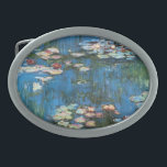 Boucle De Ceinture Ovale Nénuphars de Claude Monet, Impressionnisme Vintage<br><div class="desc">Nénuphar (1914) de Claude Monet est une peinture de nature impressionniste vintage. Une des nombreuses variations de peintures florales de nénuphars que Monet peint par l'étang dans son jardin fleuri à Giverny, France. À propos de l'artiste : Claude Monet (1840-1926) est un fondateur du mouvement de peinture impressionniste française, dont...</div>