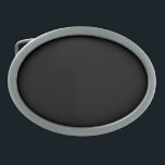 Boucle De Ceinture Ovale Noir noir<br><div class="desc">Ceinture noire plate boucle</div>