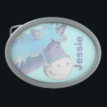 Boucle De Ceinture Ovale Nom du cheval enfants ceinture bleue boucle<br><div class="desc">La boucle équestre pour les enfants customise avec votre nom ou celui de votre cheval ou poney. Cet exemple montre "Jessie". Jolie boucle pour les jeunes cavaliers et les enfants qui aiment les poneys. Parfait pour les parents de jeunes cavaliers et centres d'apprentissage équestres et les enfants à cheval dans...</div>