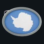 Boucle De Ceinture Ovale Patriotic Antarctica Flag<br><div class="desc">Patriotic flag of Antarctica.</div>