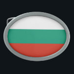 Boucle De Ceinture Ovale Patriotic Bulgarian<br><div class="desc">The national flag of Bulgaria.</div>