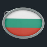 Boucle De Ceinture Ovale Patriotic Bulgarian<br><div class="desc">The national flag of Bulgaria.</div>