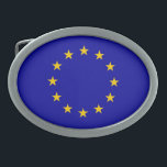 Boucle De Ceinture Ovale pavillon de l'Union européenne<br><div class="desc">pavillon de l'Union européenne</div>