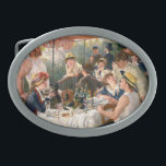 Boucle De Ceinture Ovale Renoir French Luncheon Booking Party<br><div class="desc">Renoir Impressionnisme peinture Luncheon of the Boating Party - La belle peinture a été créée par le célèbre impressionniste Renoir en 1880-1881. C'est l'une des peintures les plus célèbres de Renoir, qui capte une atmosphère de facilité et de plaisir. Des amis partagent de la nourriture, du vin et des conversations....</div>