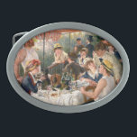 Boucle De Ceinture Ovale Renoir French Luncheon Booking Party<br><div class="desc">Renoir Impressionnisme peinture Luncheon of the Boating Party - La belle peinture a été créée par le célèbre impressionniste Renoir en 1880-1881. C'est l'une des peintures les plus célèbres de Renoir, qui capte une atmosphère de facilité et de plaisir. Des amis partagent de la nourriture, du vin et des conversations....</div>
