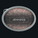 Boucle De Ceinture Ovale Rose or rose noir Parties scintillant Monogramme G<br><div class="desc">Black and Rose Gold - Blush Pink Sparkle Parties scintillant Monogramme Nom Belt Buckle. Cela rend la graduation parfaite, doux 16 16ème, 18ème, 21ème, 30ème, 40ème, 50ème, 60ème, 70ème, 80ème, 90ème, 100ème anniversaire, mariage, douche nuptiale, anniversaire, baby shower ou cadeau de fête de bachelorette pour quelqu'un qui aime les styles...</div>