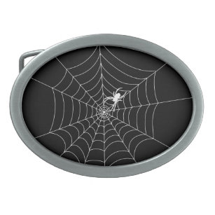 Boucle De Ceinture Ovale Spider Web