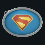 Boucle De Ceinture Ovale Superman Golden S Shield brillance<br><div class="desc">Brillant avec le symbole légendaire de l'espoir ! Ce design époustouflant présente l'emblématique bouclier "S" Superman, rendu en or radieux et en pourpre profond, brillant d'une intensité héroïque contre un audacieux arrière - plan bleu. La finition métallique élégante et les dégradés de couleurs riches confèrent à cet emblème un bord...</div>