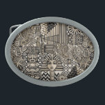 Boucle De Ceinture Ovale Symboles historiques anciens Style de tatouage<br><div class="desc">Egypte,  Afrique,  Aztèque,  Grèce,  Maya,  Masques,  Symboles,  Architecture Monochrome Collage,  Artistique Round Collage Vector Art Illustration Copyright BluedarkArt TheChameleonArt.</div>