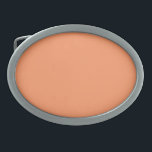Boucle De Ceinture Ovale Tangérine atomique (couleur solide)<br><div class="desc">Tangérine atomique (couleur solide)</div>