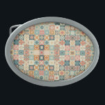 Boucle De Ceinture Ovale Vintage, patchwork, paré<br><div class="desc">ajouter votre propre texte</div>