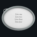 Boucle De Ceinture Ovale Votre message ici ajoutez le nom de texte image mo<br><div class="desc">Conception</div>