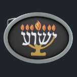 Boucle De Ceinture Ovale Yeshua Menorah Oval<br><div class="desc">J'ai créé cette Yeshua Menorah parce que Yeshua,  (Jésus) est la Lumière du monde. C'est une excellente façon de partager votre foi avec les autres.</div>