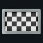 Boucle De Ceinture Rectangulaire À damiers pavillon de la ceinture de course automa<br><div class="desc">À damiers drapeau de la ceinture de course automobile boucle. Boucle sur mesure avec carrés en noir et blanc. Idée cadeau de Noël pour papa,  mari,  frère,  soeur,  femme,  etc.</div>