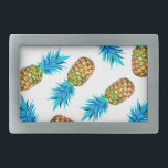 Boucle De Ceinture Rectangulaire Ananas de fantaisie<br><div class="desc">L'image de l'ananas est éditée de la photo.</div>