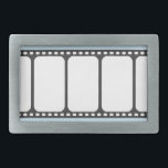 Boucle De Ceinture Rectangulaire Bande de film boucle<br><div class="desc">Es-tu dans le cinéma ? Montrez-le ensuite avec le Film Strip Belt Buckle. Parfait pour cet écrou de film.</div>