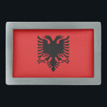 Boucle De Ceinture Rectangulaire Belt Buckle avec drapeau d'Albanie<br><div class="desc">Ajoutez une touche de fierté albanaise à votre garde-robe avec notre boucle à ceinture exclusive avec le drapeau de l'Albanie! Réalisée avec une attention minutieuse aux détails, cette boucle à ceinture est plus qu’un accessoire, c’est une célébration du patrimoine et de la fierté culturelle albanais. Le dessin montre en évidence...</div>
