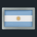 Boucle De Ceinture Rectangulaire Belt Buckle avec drapeau de l'Argentine<br><div class="desc">Ajoutez une touche de fierté argentine à votre garde-robe avec notre boucle à ceinture exclusive avec le drapeau argentin ! Conçu avec une attention minutieuse aux détails, cette boucle à ceinture est plus qu’un simple accessoire fonctionnel, c’est une célébration du patrimoine et de la fierté culturelle de l’Argentine. L'élégant design...</div>
