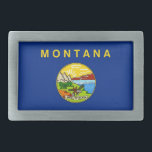 Boucle De Ceinture Rectangulaire Belt Buckle avec drapeau de l'Etat du Montana<br><div class="desc">Montrez votre fierté Montana avec notre boucle à ceinture exclusive avec le drapeau du Montana! Réalisée avec précision, cette boucle à ceinture est plus qu’un accessoire élégant, c’est une célébration du patrimoine et de la fierté culturelle du Montana. Le design distinctif affiche le drapeau emblématique de l'état du Montana, ce...</div>