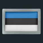 Boucle De Ceinture Rectangulaire Belt Buckle avec drapeau d'Estonie<br><div class="desc">Montrez votre fierté estonienne avec chaque tenue en utilisant cette boucle à ceinture audacieuse et élégante avec le drapeau estonien ! Conçu pour associer mode et identité nationale, cette boucle à ceinture accrocheuse affiche fièrement les emblématiques rayures bleues, noires et blanches du drapeau estonien. C’est plus qu’un simple accessoire fonctionnel,...</div>