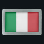 Boucle De Ceinture Rectangulaire Belt Buckle avec Drapeau d'Italie<br><div class="desc">Élégante boucle de ceinture avec drapeau de l'Italie. Ce produit est personnalisable.</div>